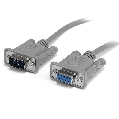 CABLE ADAPTADOR EXTENSION SERIAL DB9 RS232 MACHO A HEMBRA DE 1.80 METROS TRAUTECH